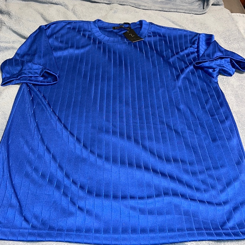 Mens blue jazz shirt